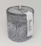 Dekorační svíčka Mandala černá