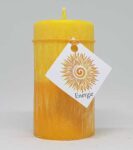 Svíčka energetická Energie oranžová, žlutá 10x5