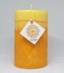 Svíčka energetická Energie oranžová, žlutá 12x7