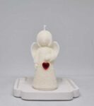 Anděl malý bílý s kamínkem