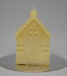 Svíčka dům žlutý