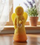 Anděl malý energie s kamínkem