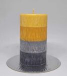 Svíčka oranžová se šedou střední