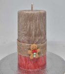 Vánoční svíčka perníček 10x5