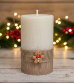 Vánoční svíčka perníček 11x6