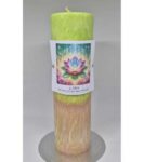 Čakrová svíčka vysoká - 4. čakra