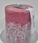 Dekorační svíčka Mandala červená