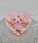 Závěsný vonný vosk růžové srdce II