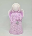 Anděl strážný se srdíčkem violet