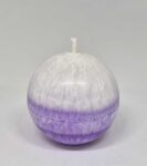 Svíčka koule 7 cm fialová