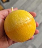 Svíčka koule 7 cm žlutá s oranžovou - Image 2