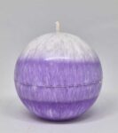 Svíčka koule 8 cm fialová