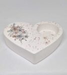 Svícen na čajovou svíčku srdce I