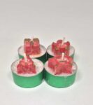 Čajové svíčky vánoční červené