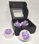 Čajové svíčky vánoční fialové