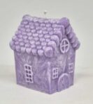 Svíčka chaloupka tmavě fialová