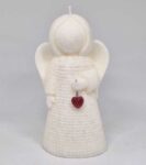 Anděl strážný se srdíčkem bílý