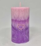 Romantická svíčka válec 10x5