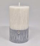 Nadčasová svíčka 11x6 se srdíčkem