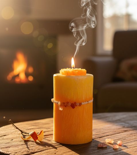 svicka_naramkova_zivotni_sila Svíčka Životní síla s oranžovým náramkem - Obrázek 1