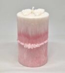 Svíčka Andělské pohlazení s růžovým náramkem