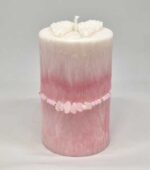 Svíčka Andělské pohlazení s růžovým náramkem