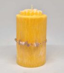 Svíčka Životní síla s oranžovým náramkem