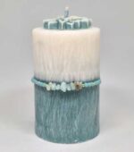 Svíčka Oceánská harmonie s tyrkysovým náramkem