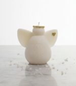 Svíčka anděl Nebeský strážce s dotekem zlata