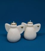 Svíčka anděl Nebeský strážce s dotekem zlata - Obrázek 5