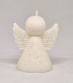 Svíčka malý moderní andílek bílý - Obrázek 3