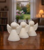Svíčka malý moderní andílek bílý - Obrázek 2