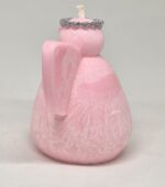 Svíčka anděl Nebeský strážce s dotekem zlata růžová - Obrázek 4