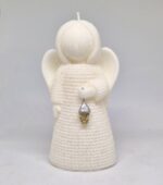 Svíčka anděl strážný bílý s lucernou - Obrázek 2