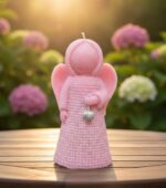 Anděl strážný se srdíčkem růžový